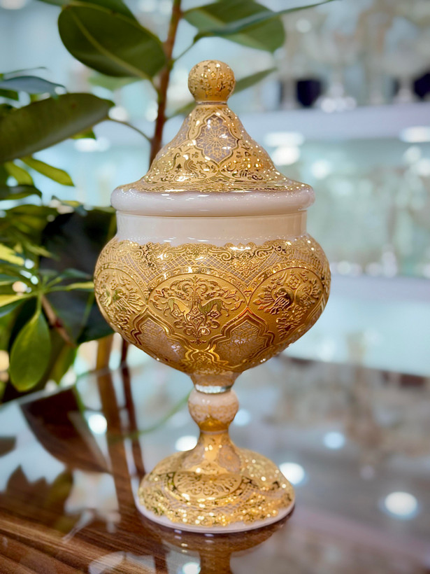 شکلات خوری کریستال طلاکوب