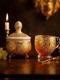 ست چای خوری کریستال طرح ژاکلین