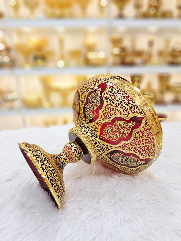 خرید میوه خوری کریستال طلاکوب