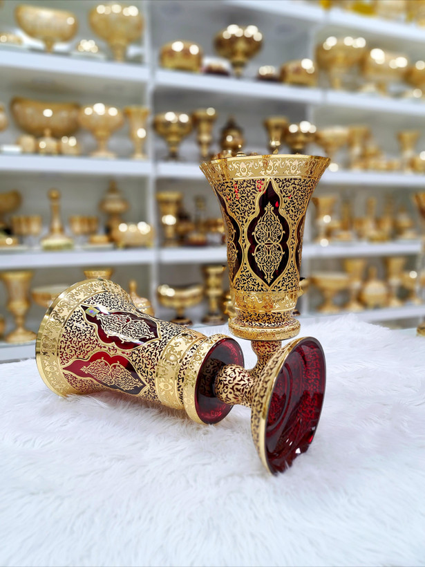 گلدان نیم پایه 405 پیتر کریستال