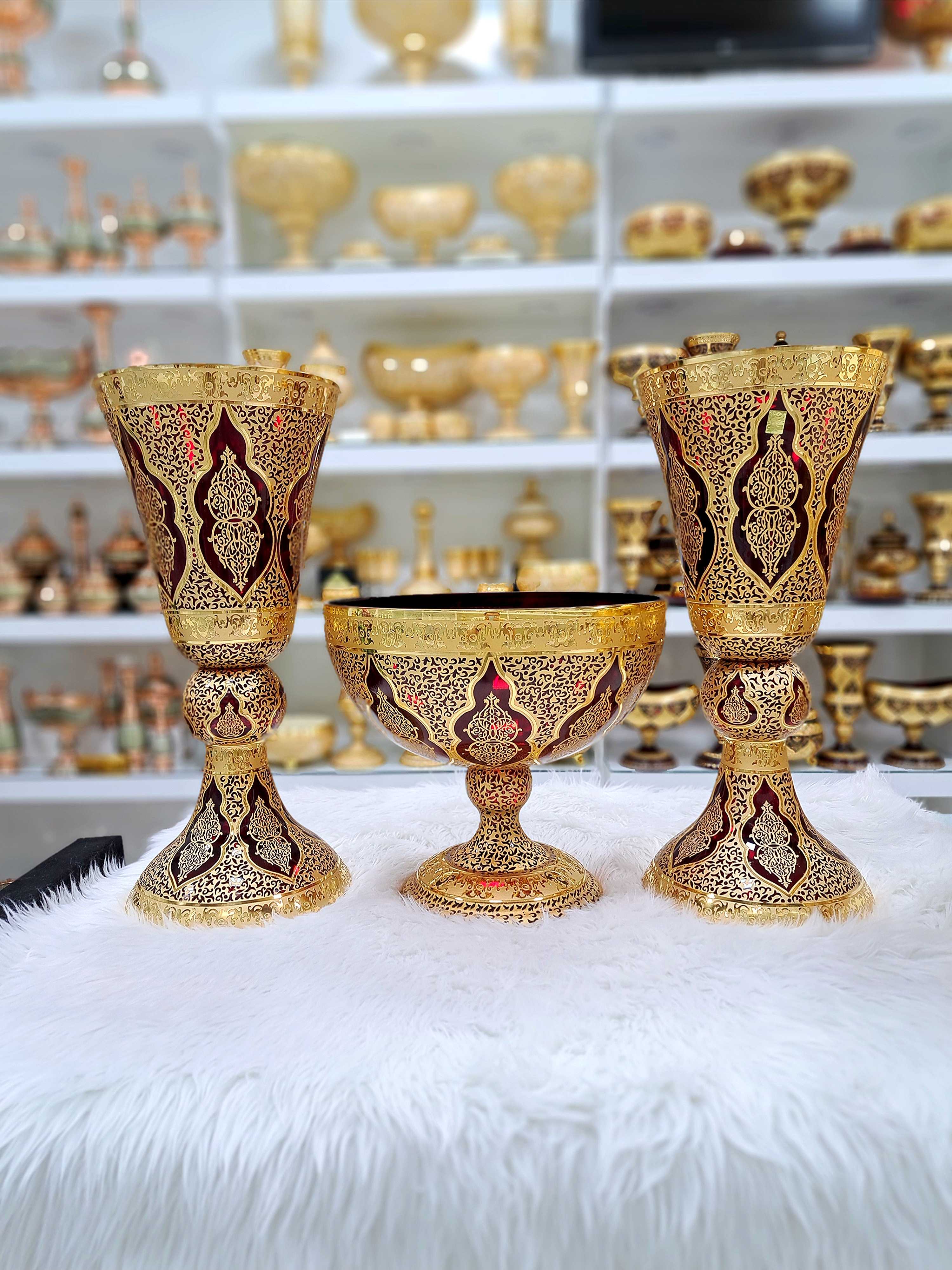 ست سه تیکه طرح کاستل رنگ قرمز