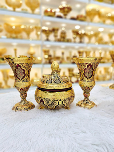 ست گلدان و شکلات خوری پیتر کریستال