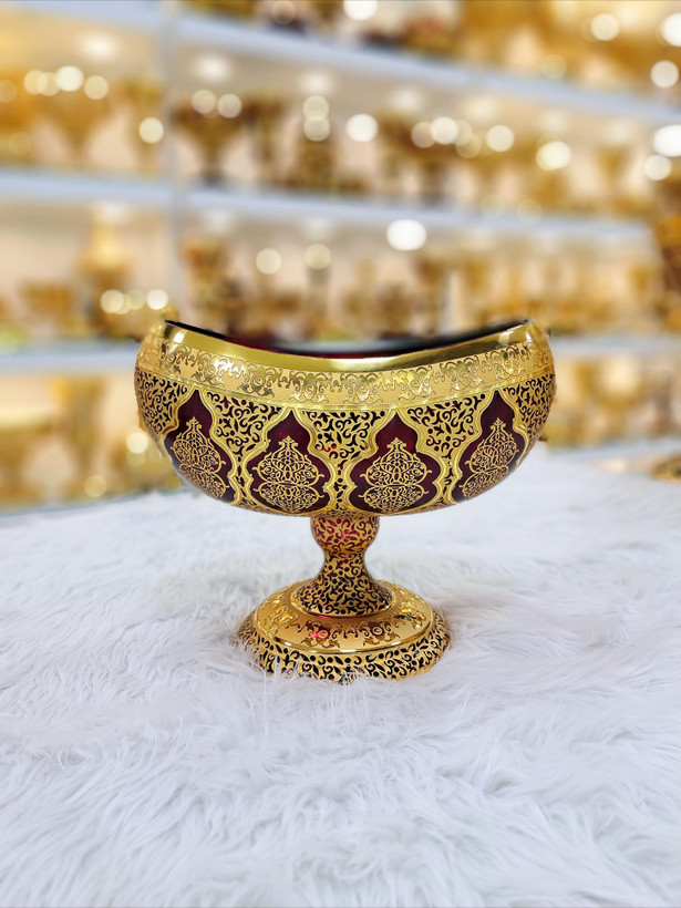 خرید کشکول زرشکی پیترکریستال