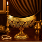 کشکول کریستال طلاکوب طرح کاستل