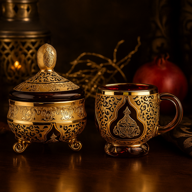 سرویس چایخوری کریستال برند پیتر کریستال