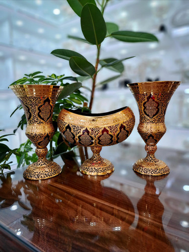 ست گلدان و شکلات خوری کریستال پیترکریستال