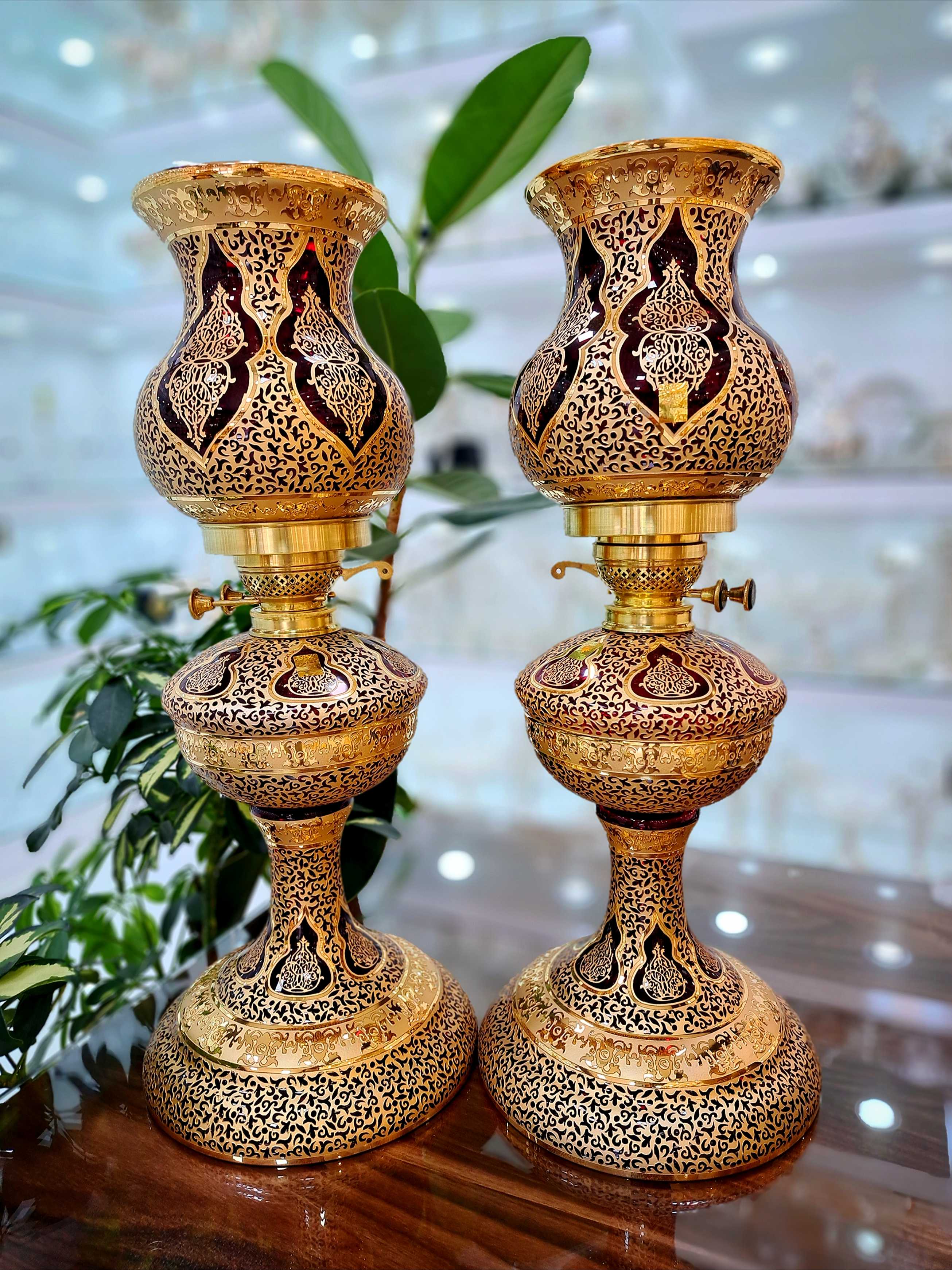 چراغ نفتی کریستال دستساز