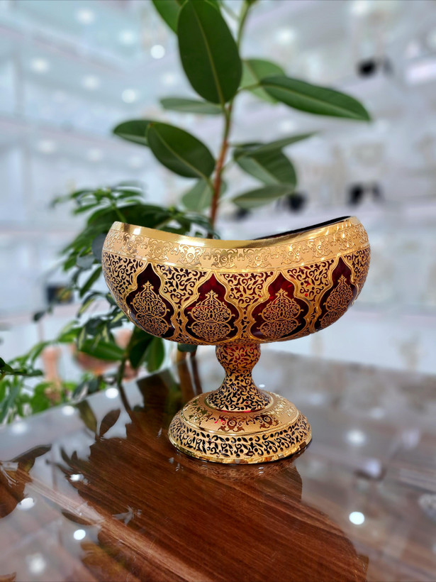 خرید کشکول رنگ قرمز طرح کاستل