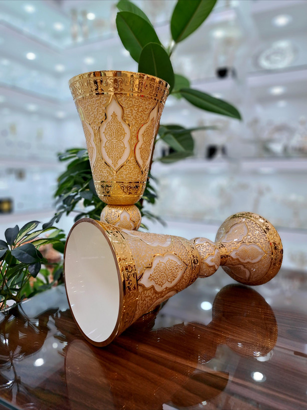 خرید گلدان کریستال دستساز