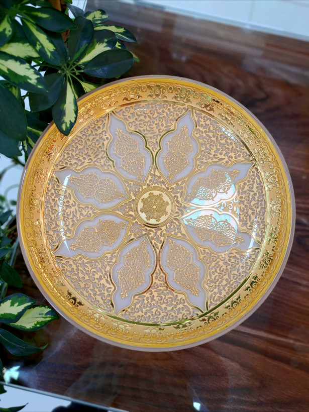 شیرینی خوری کریستال طلاکوب