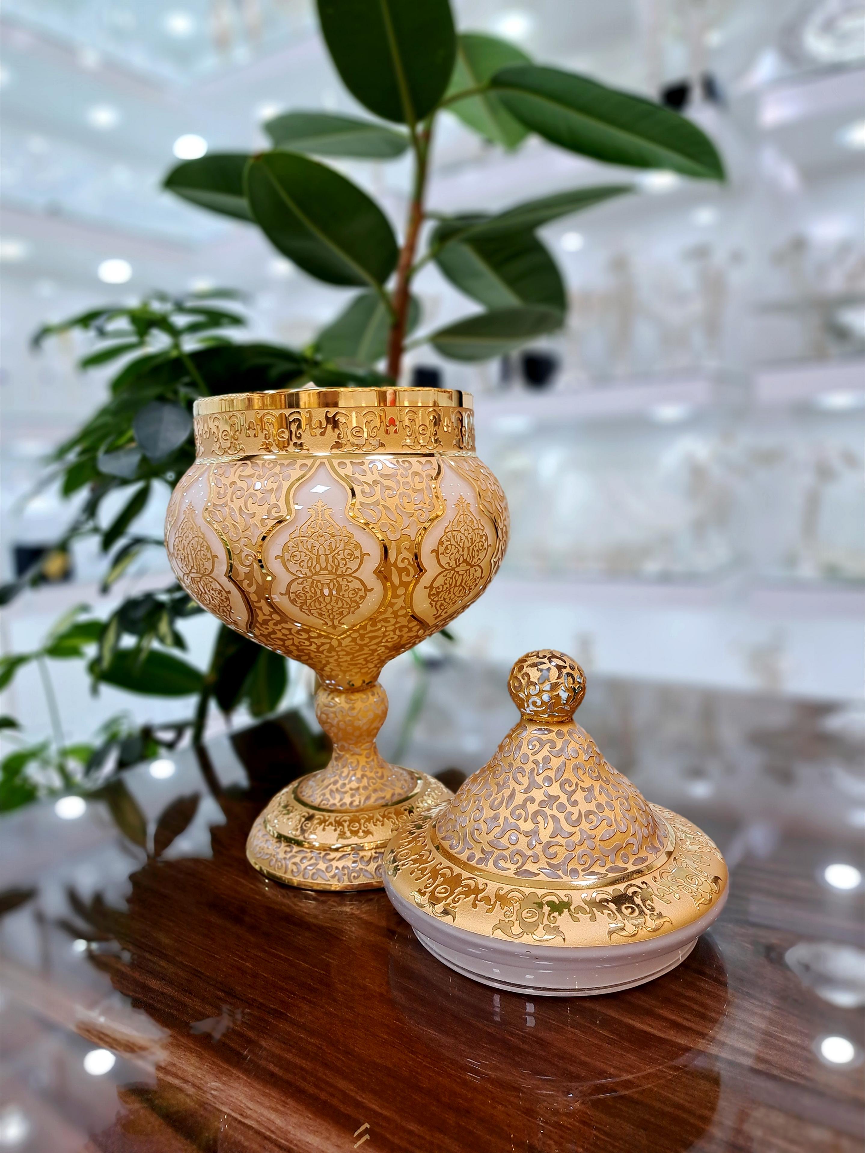 خرید شکلات خوری کریستال طلاکوب