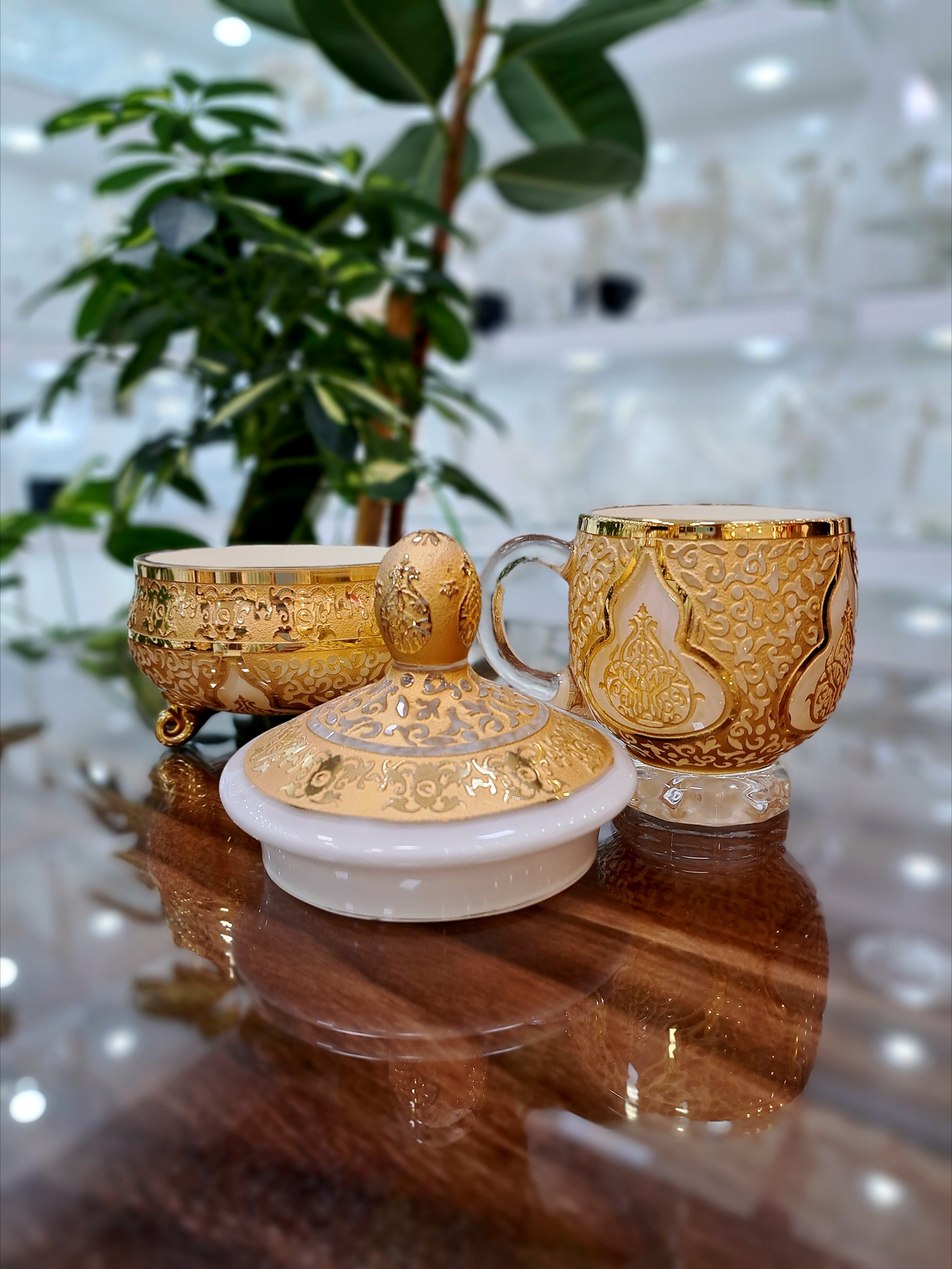 سرویس چایخوری کریستال طرح کاستل