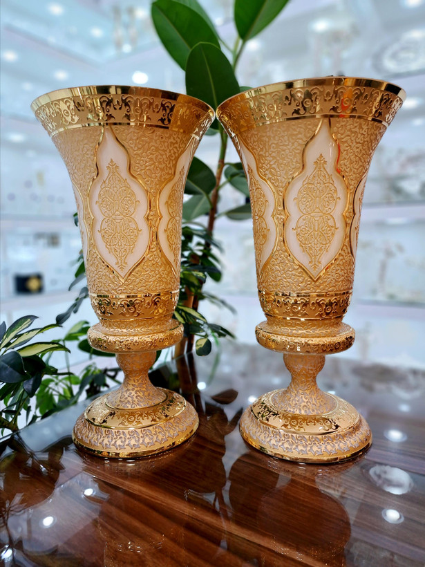 گلدان کریستال نیم پایه 405