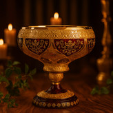 کاسه آجیل کریستال پایه دار طرح ونوس