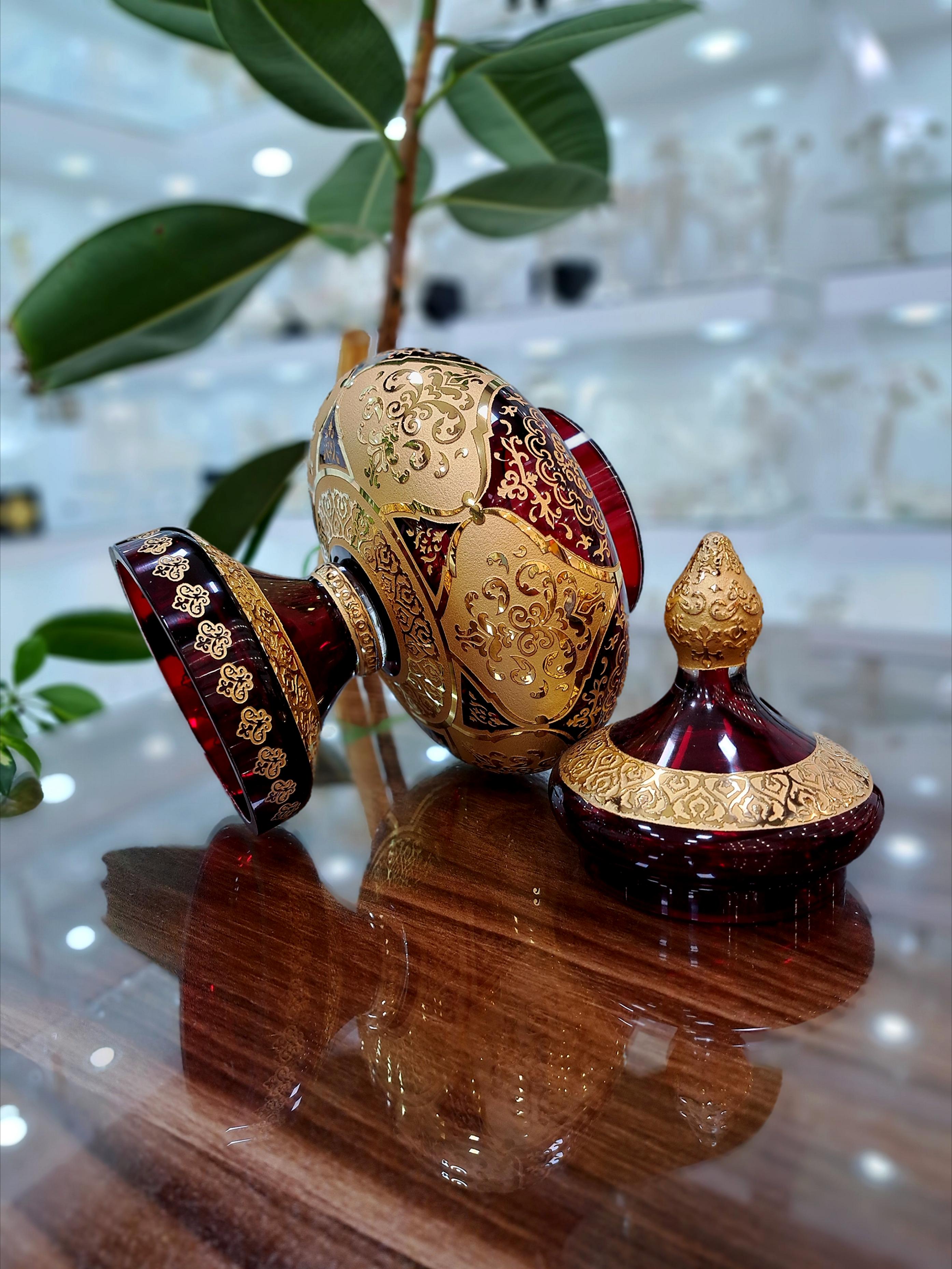 قیمت شکلات خوری کریستال رنگ قرمز