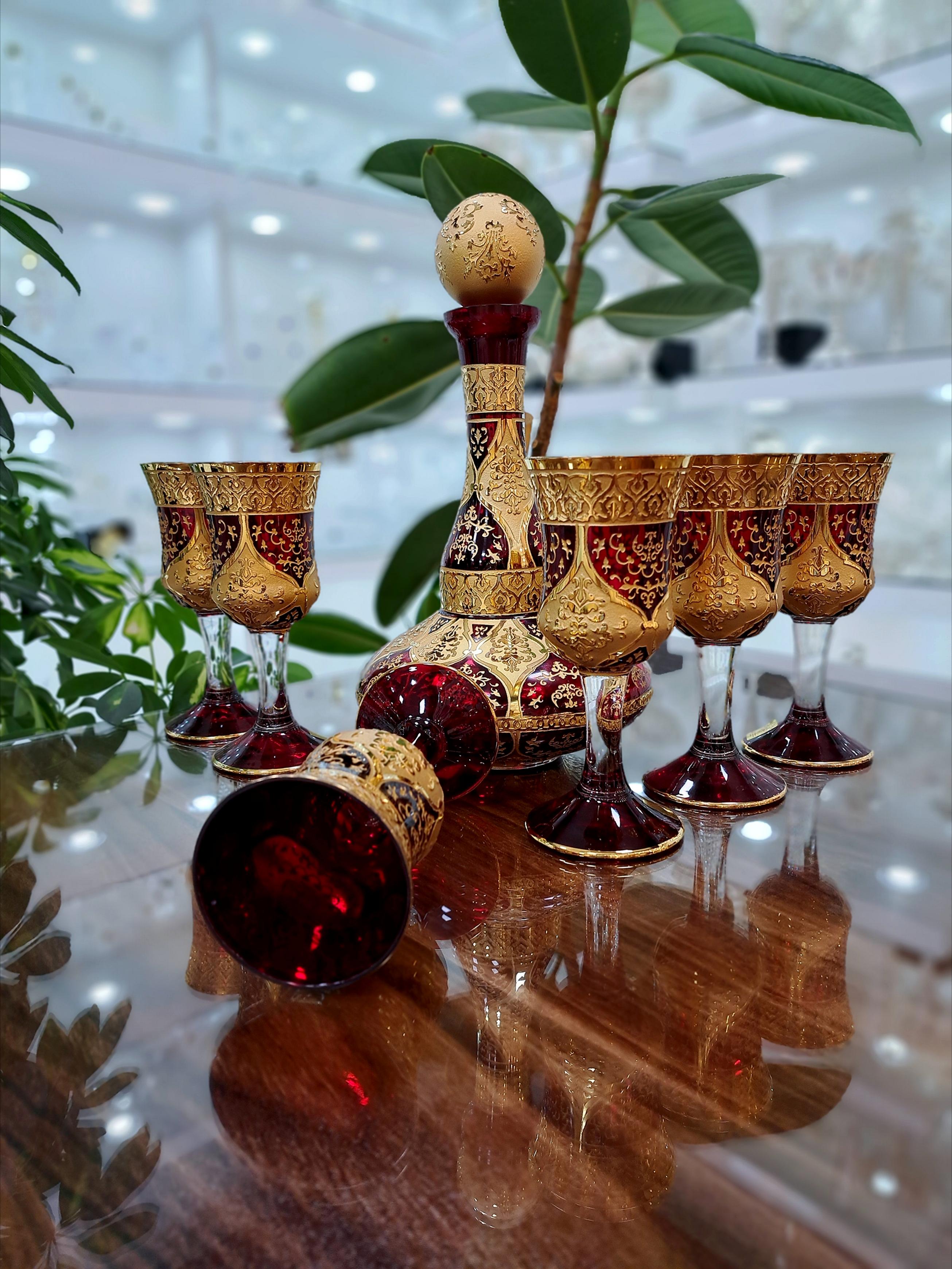 خرید سرویس تنگ و جام کریستال برند پیتر کریستال