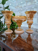 ست سه تیکه گلدان و کاسه آجیل کریستال ورساچه