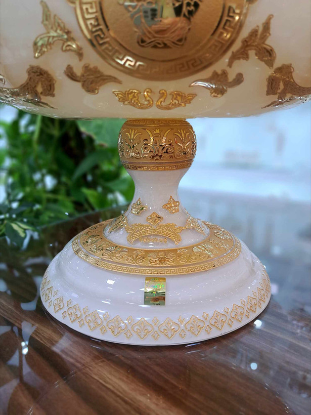 قیمت کشکول کریستال طلاکوب دستساز