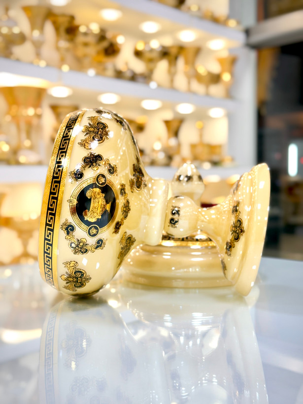 خرید شکلات خوری کریستال طلاکوب پیتر کریستال