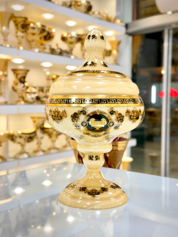 خرید شکلات خوری پایه دار کریستال