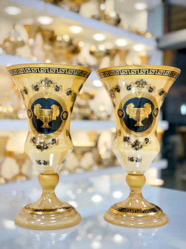 گلدان کریستال طلاکوب مدل پوهار