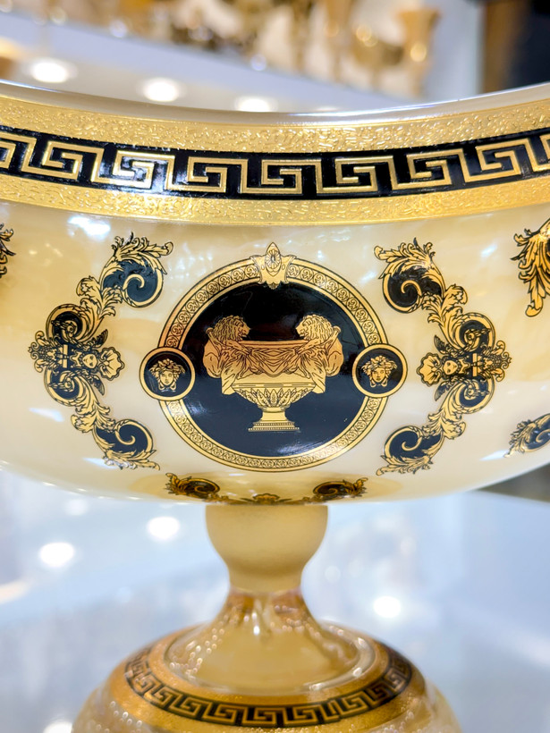 خرید کشکول کریستال طلاکوب طرح ورساچه