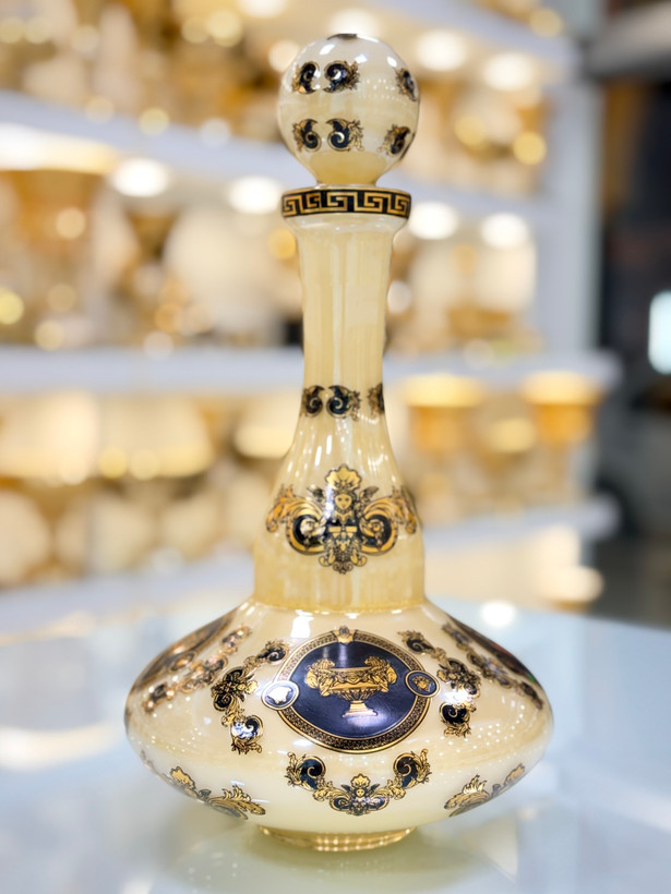 خرید ست تنگ و گیلاس کریستال طلاکوب