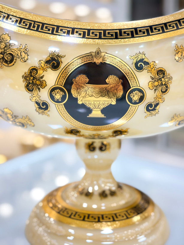 کشکول کریستال طلاکوب سایز بزرگ