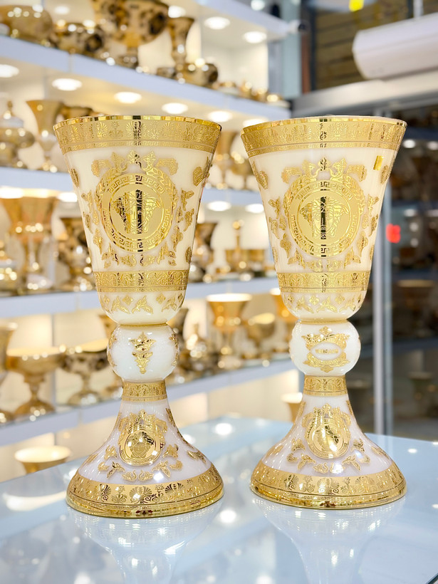 گلدان کریستال طلاکوب ورساچه