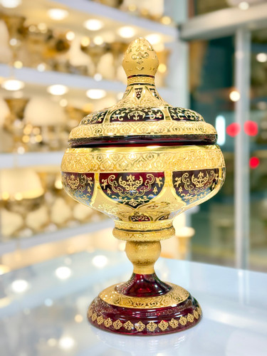 شکلات خوری کریستال طلاکوب طرح ونوس