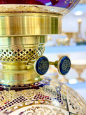 خرید ست سه تیکه کریستال طلاکوب سایز بزرگ