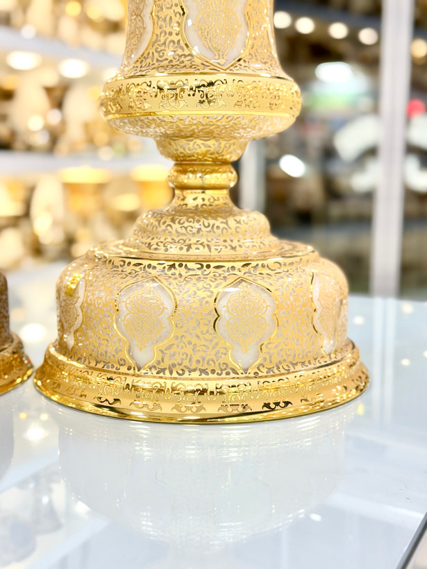 پایه کاپ کریستال طلاکوب دستساز