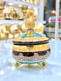 قندان کریستال طلاکوب طرح ژوپیتر