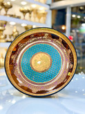خرید شیرینی خوری کریستال طلاکوب طرح ژوپیتر