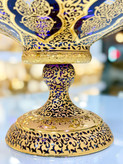 خرید میوه خوری کریستال طلاکوب سایز متوسط طرح کاستل
