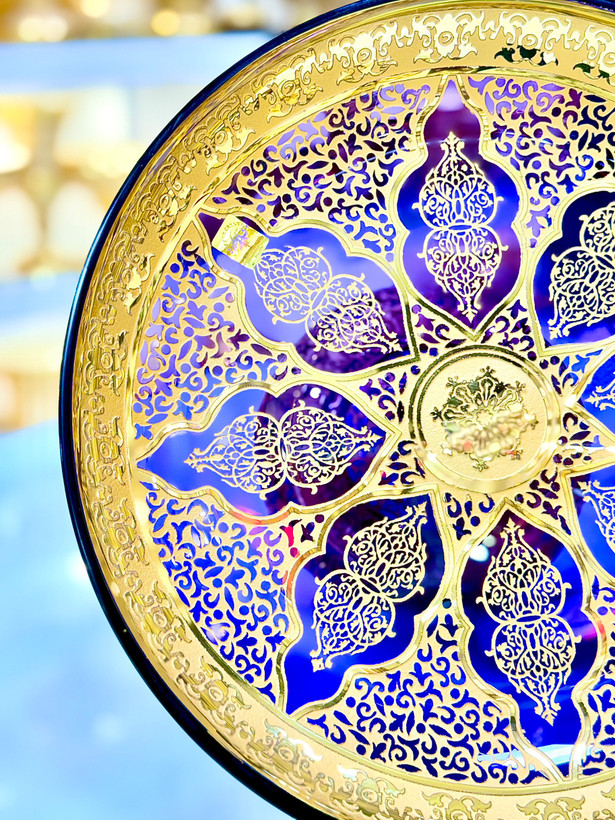 خرید شیرینی خوری کریستال طرح کاستل
