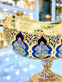 خرید ست سه تیکه کریستال طلاکوب طرح کاستل