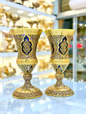 خرید گلدان کریستال طلاکوب پوهار315