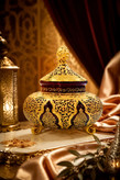 شکلات خوری سه پایه کریستال طلاکوب