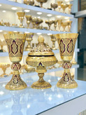 خرید ست سه تیکه گلدان و شکلات خوری