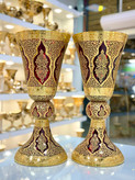 ست کنسولی کریستال طلاکوب