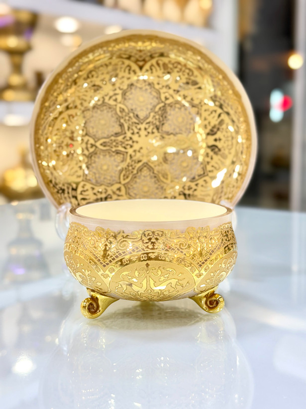 پیش دستی کریستال دستساز