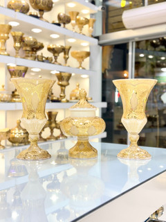 خرید ست گلدان و شکلات خوری کریستال طرح ژوپیتر