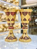 خرید ست سه تیکه کنسولی کریستال طلاکوب