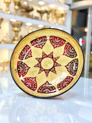 شیرینی خوری کریستال طلاکوب