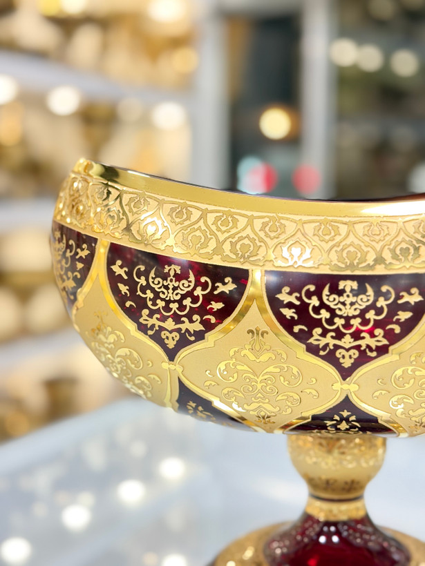 خرید کشکول کریستال طلاکوب طرح ونوس
