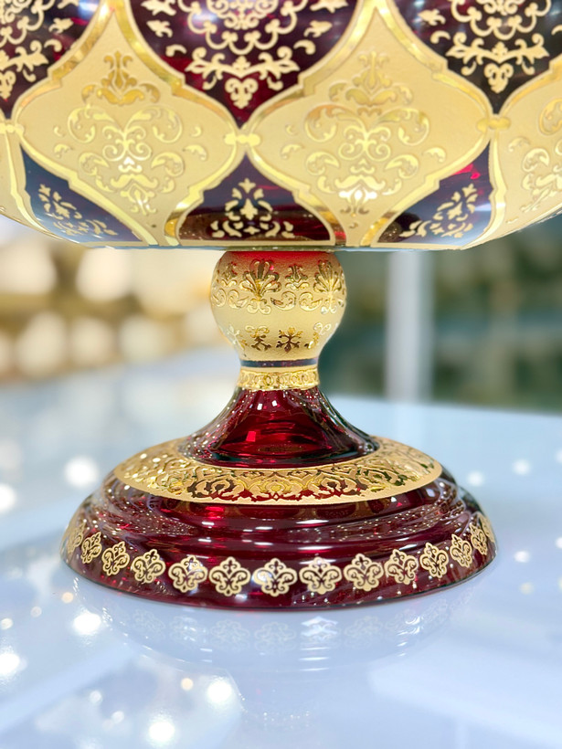 خرید کشکول کریستال اصل طلاکوب