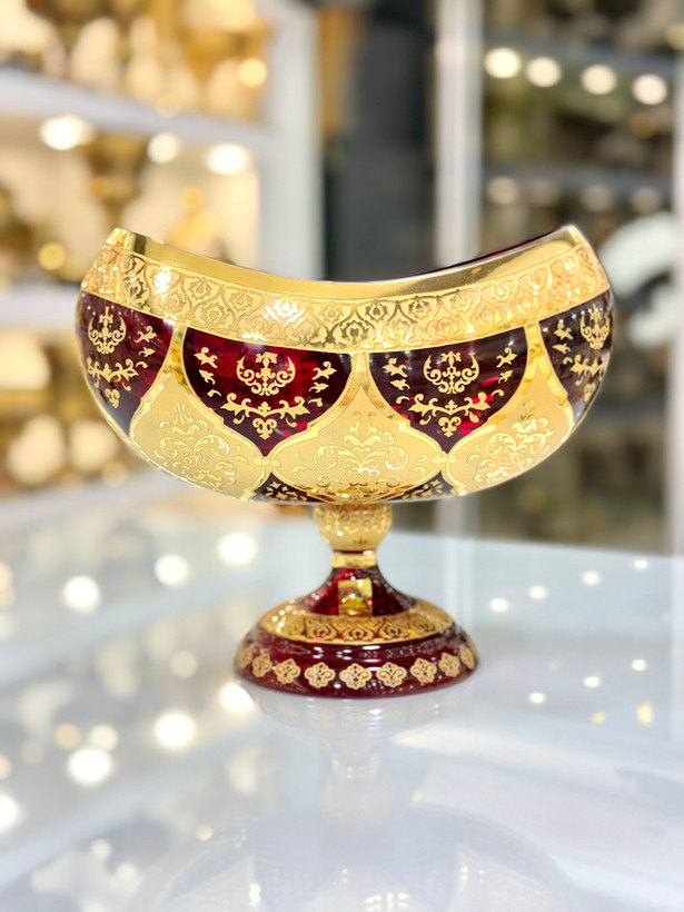 خرید ست کریستال طلاکوب طرح ونوس سایز 1